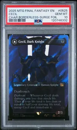 2025 MTG FINAL FANTASY #0525 CECIL, DARK KNIGHT/CECIL, REDEEMED PALADIN PSA 10 - Image 1