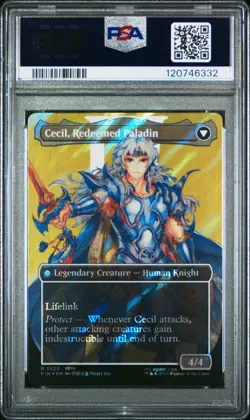 2025 MTG FINAL FANTASY #0525 CECIL, DARK KNIGHT/CECIL, REDEEMED PALADIN PSA 10 - Image 2