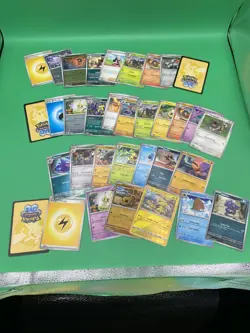 Pokemon Bulk Lot Phantasmal Flames/Mega Evolutions/Twilight Masquerade 105 Cards - Image 1