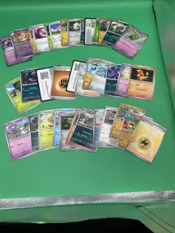 Pokemon Bulk Lot Phantasmal Flames/Mega Evolutions/Twilight Masquerade 105 Cards - Image 2