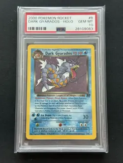 2000 Pokemon Team Rocket - Dark Gyrados Holo #8 - PSA 10 - Ultra Low Population! - Image 1