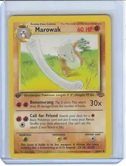 POKEMON JUNGLE 1ST EDITION MAROWAK UNCOMMON # 39/64 UNPLAYED NM - Image 1