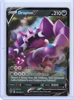 Drapion V 106/185 Full Art Holo | 2020 SWSH: Vivid Voltage | Pokemon TCG KR1 - Image 1