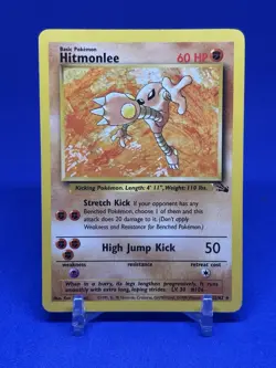 Hitmonlee 1st Edition Pokemon Fossil 22/62 LP(EXCELLENT) - Image 1