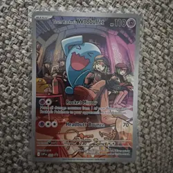 Pokemon Team Rockets Wobbuffet SVP/203 Destined Rivals Black Star Promo - Near M - Image 1