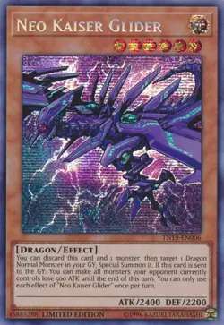 Yugioh! Neo Kaiser Glider - TN19-EN006 - Prismatic Secret Rare - Limited Edition - Image 1