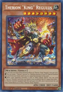 Yugioh! NM Therion "King" Regulus - DIFO-EN007 - Secret Rare - 1st Edition NM - Image 1