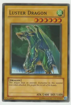 YuGiOh Luster Dragon LOD-050 Unlimited Edition Super Rare MP - SHIPS TOP LOADED! - Image 1