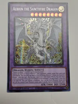 yugioh Albion the Sanctifire Dragon MP24-EN082 lightly played 1st edition - Image 1