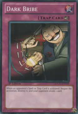 Yugioh! MP Dark Bribe - SDGU-EN039 - Common - 1st Edition Moderately Played, Eng - Image 1