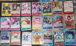One Piece TCG Pre-Release, Release Event, 2nd Anniversary Stamp Lot Of 76 Cards - Image 1