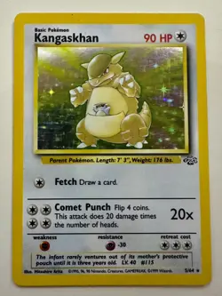 Kangaskhan 5/64 Jungle Set Holo Rare - Pokemon Card - Good Condition - Image 1
