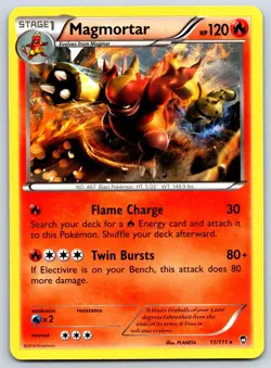 Magmortar - XY Furious Fists 11/111 Rare Pokemon Card NM - Image 1