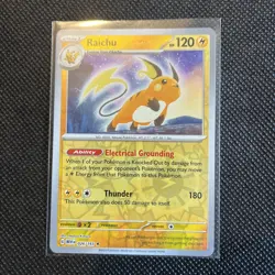 Pokemon Card Raichu Reverse Holo 026/165 Scarlet & Violet English Edition - Image 1
