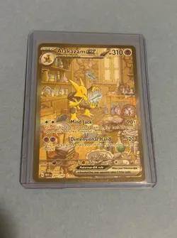 Pokemon TCG Alakazam EX 151 Holo Card Scarlet & Violet 201/165 NM/Mint - Image 1