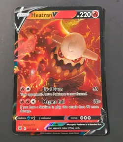 Pokemon Astral Radiance Heatran V Ultra Rare Card 025/189 NM - Image 1