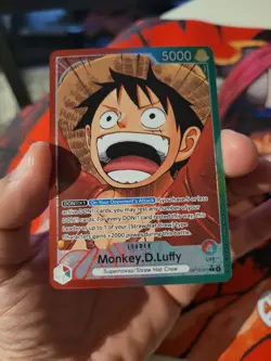 One Piece TCG OP13-001 Monkey D. Luffy Alt Art Leader AA Card Game CCG English - Image 1