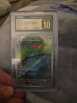 Ivysaur CGC 10 PRISTINE - Japanese Art Rare Holo 167/165 - 2023 Pokemon Card 151 - Image 1