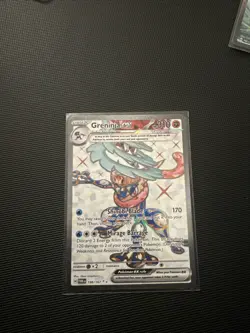 Pokemon TCG Twilight Masquerade Greninja EX 198/167 Ultra Rare Card NM Condition - Image 1