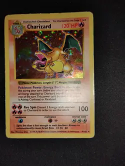 Pokemon TCG Charizard Holo Shadowless Card 004/102 Base Set 1999 - Image 4