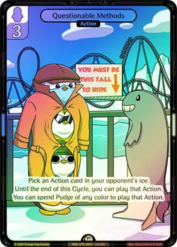 Vibes TCG FOIL Questionable Methods - Enter the Huddle Card # 132 - Image 1