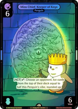 Vibes TCG FOIL Miss Chief, Keeper of Keys - Enter the Huddle Card # 114 - Image 1