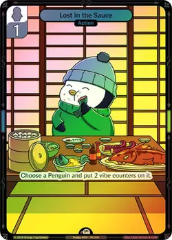 Vibes TCG FOIL Lost in the Sauce - Enter the Huddle Card # 096 - Image 1