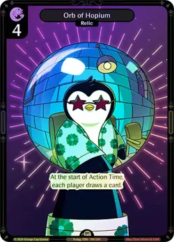 Vibes TCG FOIL Orb of Hopium - Enter the Huddle Card # 186 - Image 1