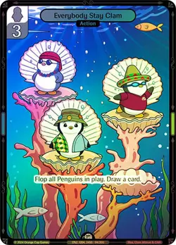 Vibes TCG FOIL Everybody Stay Clam - Enter the Huddle Card # 094 - Image 1