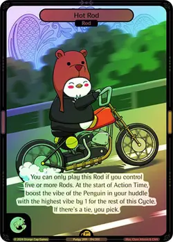 Vibes TCG FOIL Hot Rod - Enter the Huddle Card # 194 - Image 1