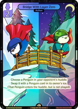 Vibes TCG FOIL Bridge With Layer Zero - Enter the Huddle Card # 127 - Image 1