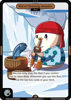 Vibes TCG Rod of Charming Melodies - Enter the Huddle Card # 200 - Image 1