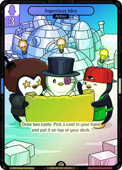 Vibes TCG FOIL Ingenious Idea - Enter the Huddle Card # 130 - Image 1