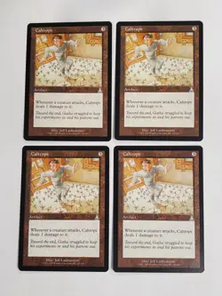 MTG Playset 4x Caltrops (Urza's Destiny/Artifact/U) - BGM - Image 1