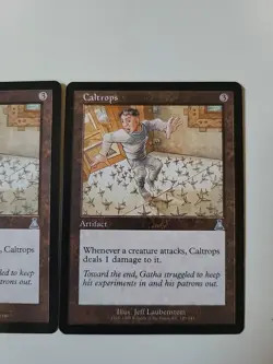 Caltrops X2 MTG Urza's Destiny Lightly Played Magic The Gathering Artifact - Image 3