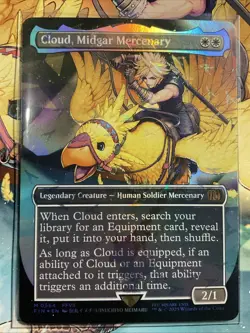 Cloud, Midgar Mercenary (Borderless) (Chocobo Track Foil) Final Fantasy Foil - Image 1