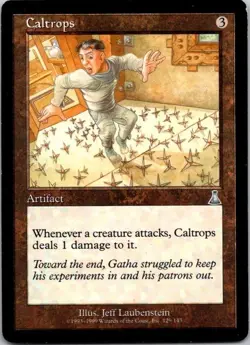 MTG Magic The Gathering Caltrops Urza's Destiny Played See Scan G - Image 1