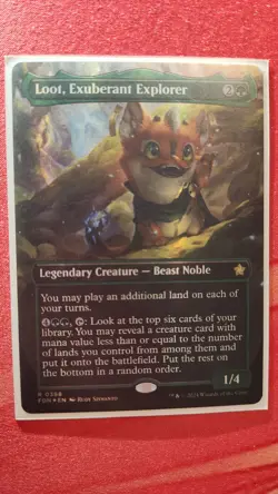 Loot, Exuberant Explorer (BORDERLESS) (MANA FOIL)- Foundations - (MTG) CF - Image 1