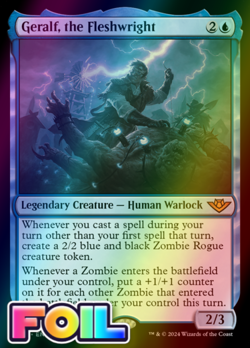 x1 Geralf, the Fleshwright OTJ MTG 50 FOIL MYTHIC M/NM 1x - Image 1