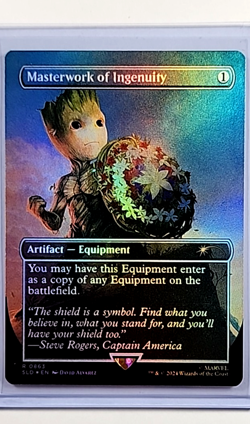 2024 MTG Magic the Gathering Secret Lair Foil Masterwork of Ingenuity Baby Groot - Image 1