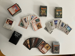 Magic The Gathering 280 cards + 3 decks lot (german and english) - Image 1