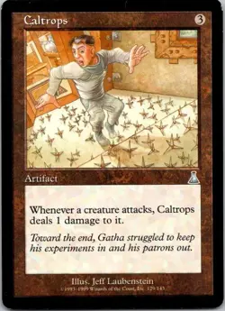 MTG Magic The Gathering Caltrops Urza's Destiny Played See Scan A - Image 1