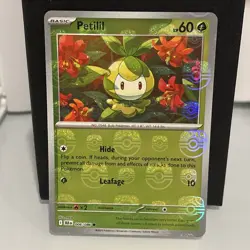 🔥Petilil 006/086 Master Ball Pattern Pokemon: Scarlet & Violet Black Bolt NM+🔥 - Image 1