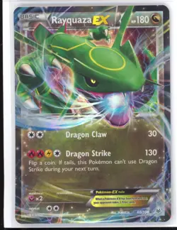 2015 Pokemon XY Roaring Skies Rayquaza EX 60/108 NM 0303#124 - Image 1