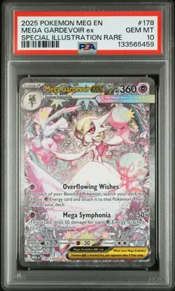 2025 POKEMON MEG EN-MEGA EVOLUTION #178 MEGA GARDEVOIR EX PSA 10 - Image 1