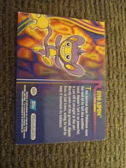 2001 Topps Pokemon Johto Aipom #190 Silver Foil Holo Blue Logo 1st Edition RARE - Image 2