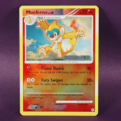 Pokemon TCG MONFERNO Reverse Holo Uncommon Diamond & Pearl 56/130 LP Stamped - Image 1