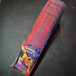 50 Sealed Pokemon Scarlet Violet Destined Rivals Sleeved Booster Packs LOT New - Image 1