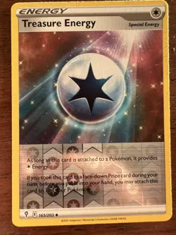Pokemon TCG Treasure Energy Evolving Skies 165/203 Reverse Holo Uncommon Mint - Image 1