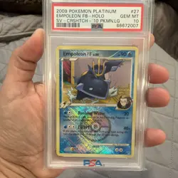 2009 POKEMON PLATINUM SUPREME VICTORS #27 EMPOLEON FB SV-CRSHTCH PKMN PSA 10 - Image 1